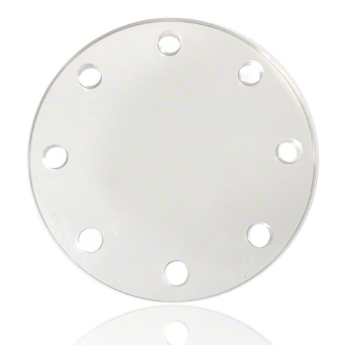 PVC U Transparent Blindflansch f&uuml;r drucklose Anwendungen