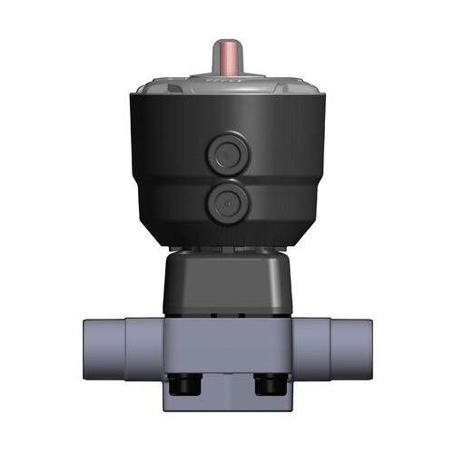 PP U 2/2-Wege-Membranventil DK/CP, Schwei&szlig;stutzen, NC, EPDM, Typ 382