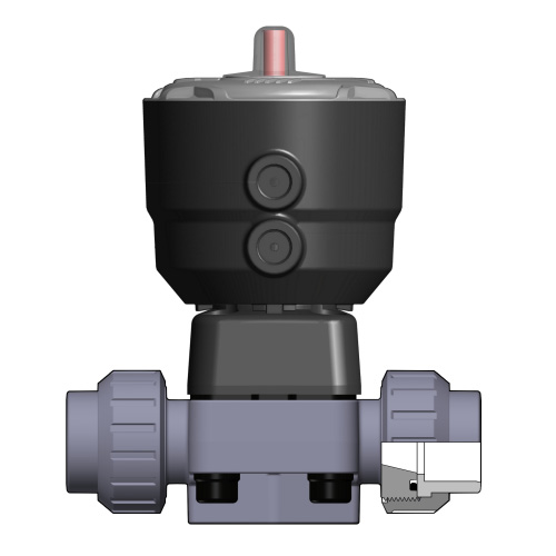 PP 2/2-Wege-Membranventil DK/CP, Verschraubung mit Schwei&szlig;muffe, NC, EPDM, Typ 382